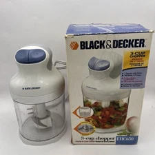Black & Decker 3-Cup Food Processor Chopper EHC650 2 Speeds W/Pulse 150 Watts