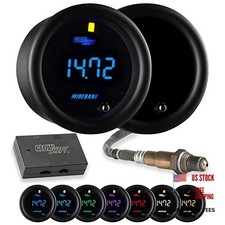 Tinted 7 Color Digital Wideband Air/Fuel Ratio AFR Gauge Kit - Includes