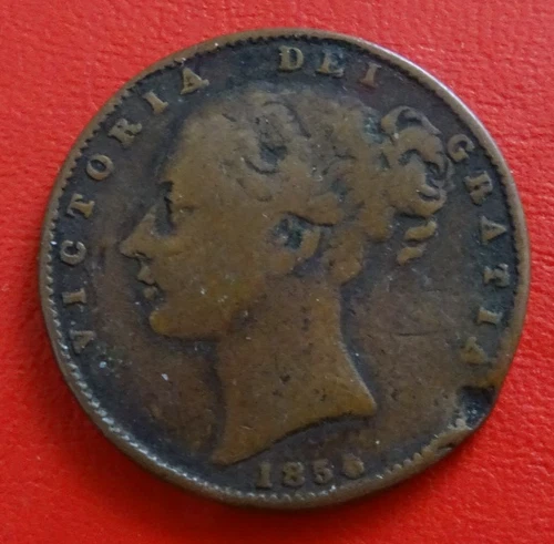 1856 Victoria Half Penny — photo from the most recent tracked eBay sale