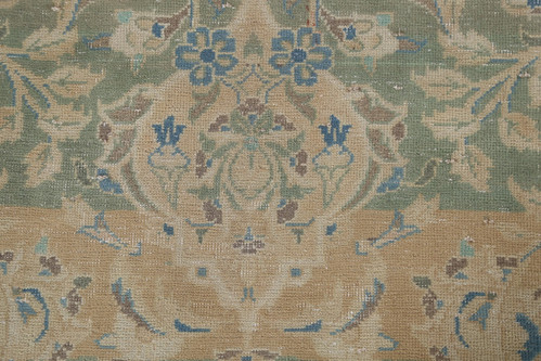 Traditional Distressed Large Area Rug 10x14 ft Hand-knotted Wool Vintage Carpet - Picture 10 of 23