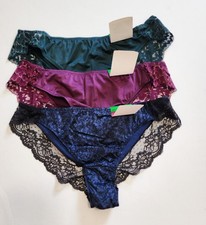 3 Maidenform Comfort Devotion Lace Back Tanga Underwear Multi 40159 Sz 9/2XL-NWT
