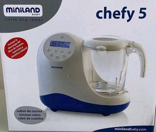 Robot da cucina multifunzione per neonati Miniland Chefy 5, pari al nuovo