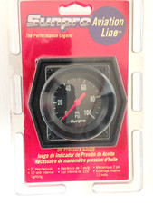 Sunpro 2 Mechanical Oil Pressure Gauge Black Black Bezel 0-100 Psi Cp8081