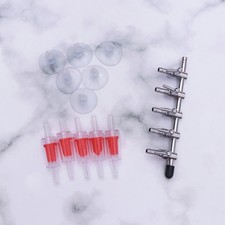 1Set Way Air Flow Splitter Control Lever with Check Valve for Fish Tank Setup