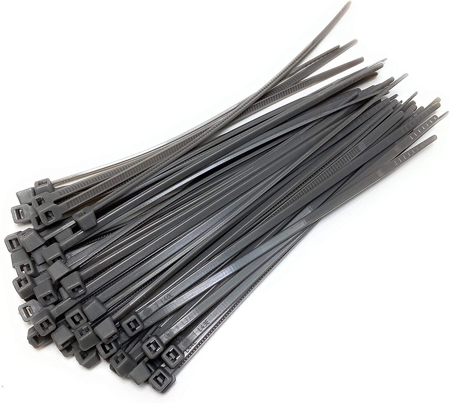 Grey Nylon Cable Ties 160mm x 2.5mm Pack of 200 Nylon Zip Ties