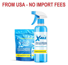 X-ALL Multi-Purpose Cleaner - Spray Bottle and 5x Cleaning Tablets - Cleaner for