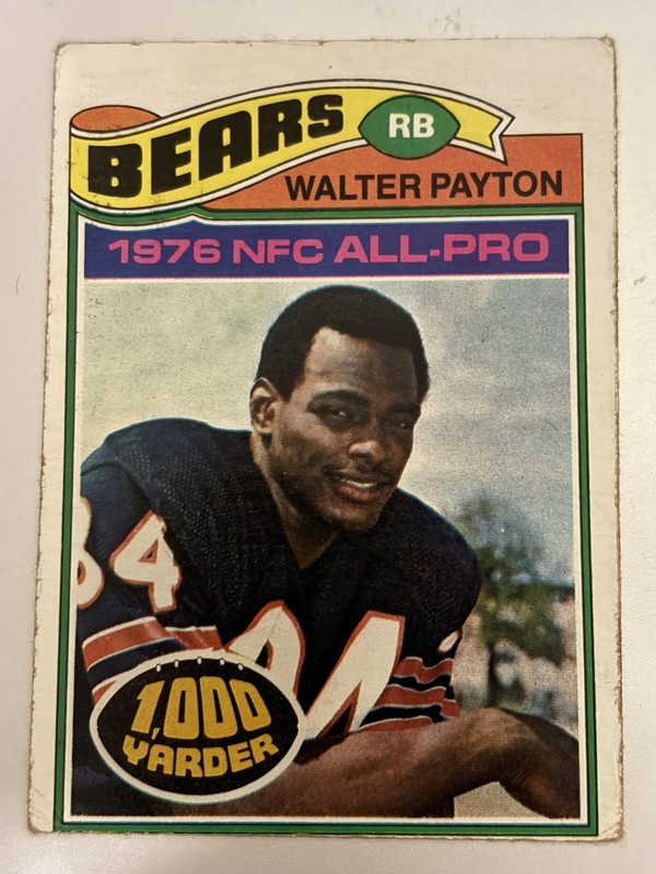 1977 Topps - #360 Walter Payton 2nd Year card - LOW GRADE