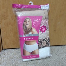 Hanes Just My Size JMS Cotton Briefs 5 Pack Women 13 30/32 No Ride Up Panty 2011