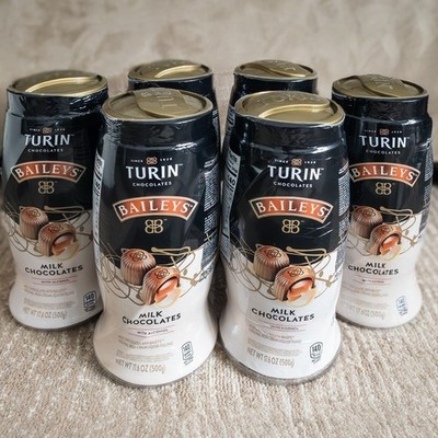 (Lot of 6) Turin Baileys Milk Chocolates 17.6oz (500g) Irish Cream Liquor Filled