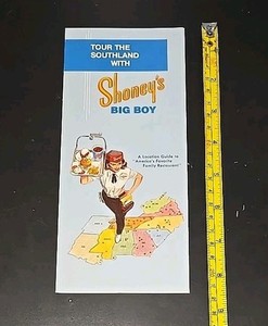 Shoney's Big Boy Vintage Brochure Shoneyland USA 1970's