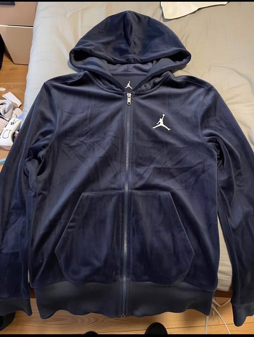 Jordan Purple Fleece Hoodie Youth M Jumpman Logo Pullover 10–12