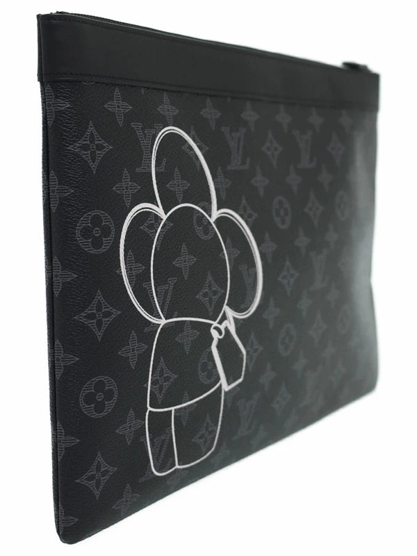 Louis Vuitton Black Eclipse Monogram Pochette Bag… - image 2