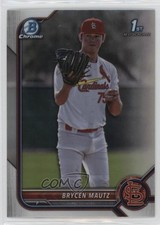 2022 Bowman Draft Chrome Refractor Brycen Mautz #BDC-124 1e19