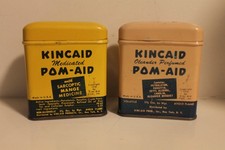 Vintage Kincaid Pom-Aid Tin - Set of 2
