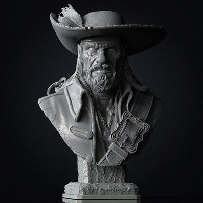 Otis ''The Twice Drowned'' Costa - Fotis Mint UNPAINTED Bust 3D Printed Bust