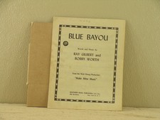Blue Bayou by Ray Gilbert and Bobby Worth Sheet Music READ