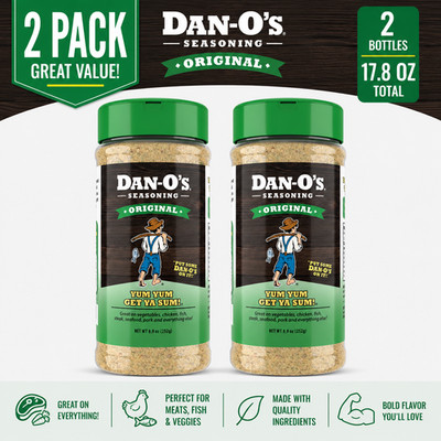 2-Pack Dan-O's Original Seasoning, 8.9 oz.