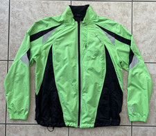 Brooks Running Men’s Long Sleeve Green Large Wind Breaker Athletic Sports Track