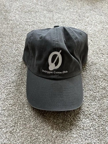 NEW RARE Outrigger Canoe Club Adjustable Hawaii White Grey OCC Hat Cap Gray