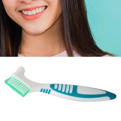 Denture Brush Plaque Bacteria Removal Effective Cleaning Prevent Dental Calculus