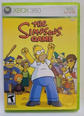 The Simpsons Game (Microsoft Xbox 360, 2007) No Manual *Works Great*