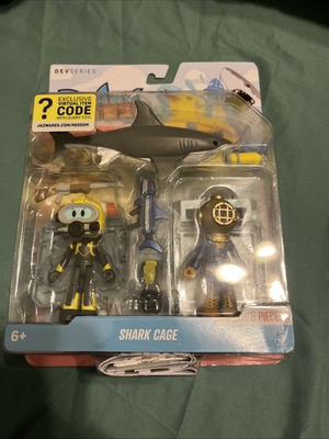 #ad #ad Devseries Game Pack With Code Shark Bite 2 Shark Cage Diver Sea Diver New Sealed $21.00