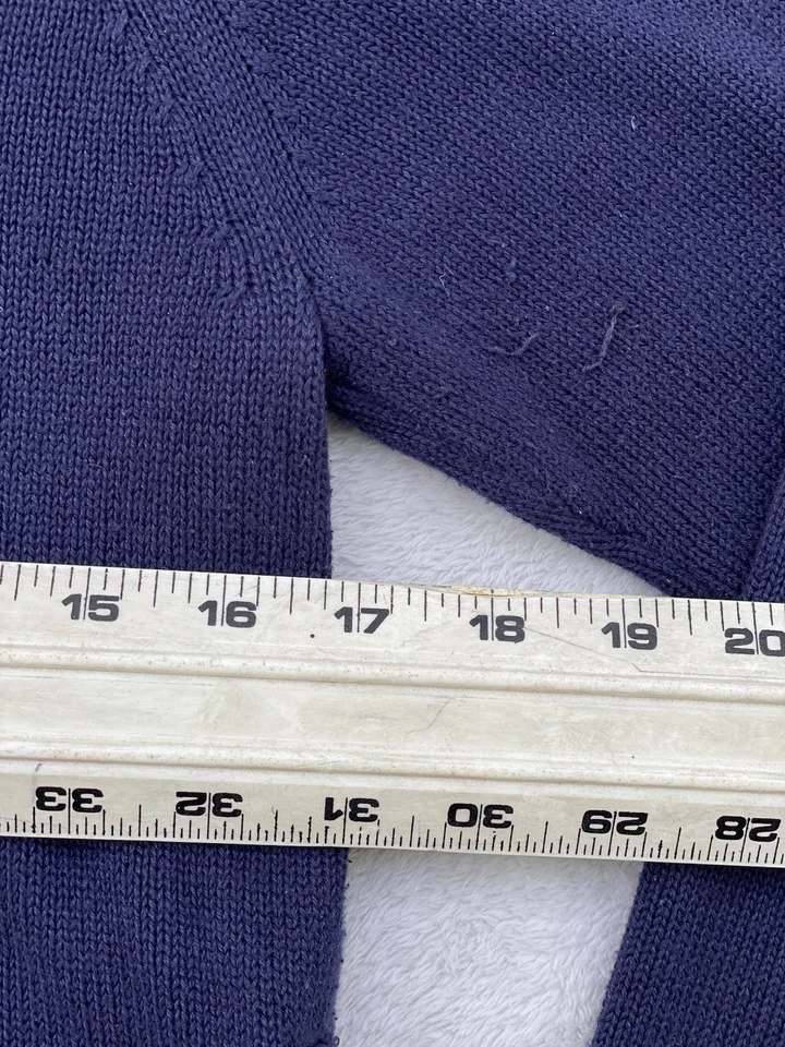 Polo Ralph Lauren American Flag 100% Cotton Sweater Navy Sz M Vintage 90’s Y2K - Image 4 of 4