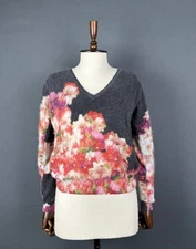 Iceberg Angora Sweater Women's Size XS Floral