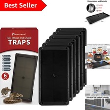 Effective Non-Toxic Sticky Traps 6 Pack for Mice, Rats & Snakes - Easy Handling