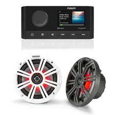 Fusion MS-RA210 Marine System, Bluetooth  DSP, 45KM654L LED Speakers
