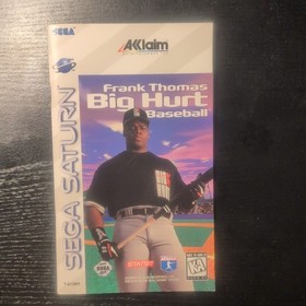 Acclaim Frank Thomas Big Hurt Baseball Sega Saturn 1996 Manual NO GAME