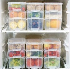 3Layer Fridge Storage Box/Plastic Fridge Freezer Storage/ Kitchen/Containers Box