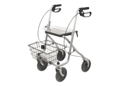 Drive Medical Rollator Migo 2G, leicht faltbar inkl. Stockhalter, Korb,Tablett