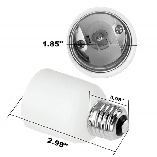 2-Pieces E26 to E39, Medium Screw to Mogul Base Lamp Adapter Converter - Image 2 of 4