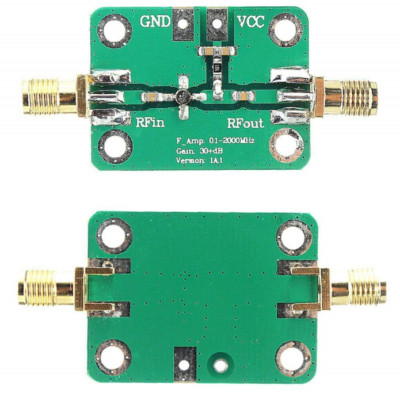 30dB Low-Noise LNA Broadband Module Receiver 0.1-2000MH z RF Wideband ...