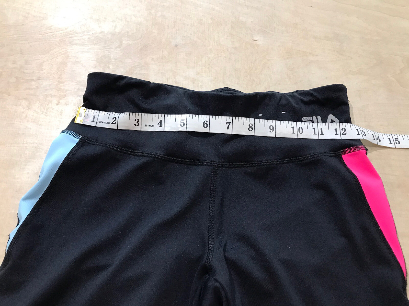 Leggings Capri FILA Sport Performance Running Activewear Taglia S Multicolore