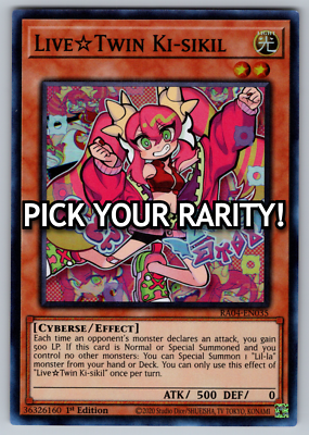 Live Twin Ki-sikil Yugioh RA04-EN035 - PICK YOUR RARITY NM