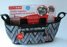 Skip Hop Grab & Go Universal Pushchair Stroller Organizer & Wristlet Blk/Wht NEW