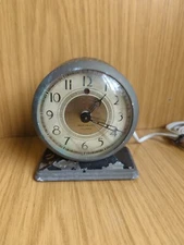 New Haven Electric Alarm Clock Rare Spares Repair Rare Deco (3.2)