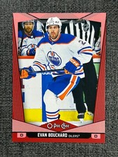Evan Bouchard 2024-25 OPC O-Pee-Chee Hockey Red Border Blank Back 1/1 #469