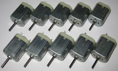 10 X Mabuchi FK-280 Flat Type 12VDC Motor for Appliances / Office - Carbon Brush