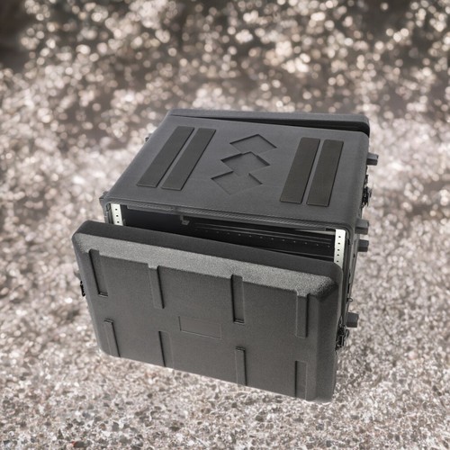 6U Rack Case w/Microphone Compartment Watertight Dust-proof 6 Space Road Case
