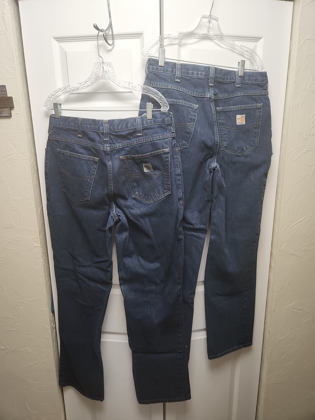 Carhartt Men’s 2 Pair Flame-Resistant Signature Denim Loose Fit Size 34x34 thumbnail 3