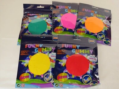 JOHNTOY elastische Knete "Funny Gummy Air Foam Neon" Springknete NEU