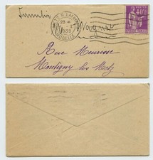 115723 - Mini-Brief - Metz 4.1.1939 nach Montigny les Metz - mit Inhalt