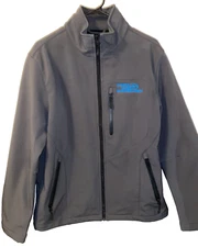 MENS CLINTON ANDERSON DOWN UNDER GRAY SMALL SOFT SHELL JACKET MICRO FLEECE LINED