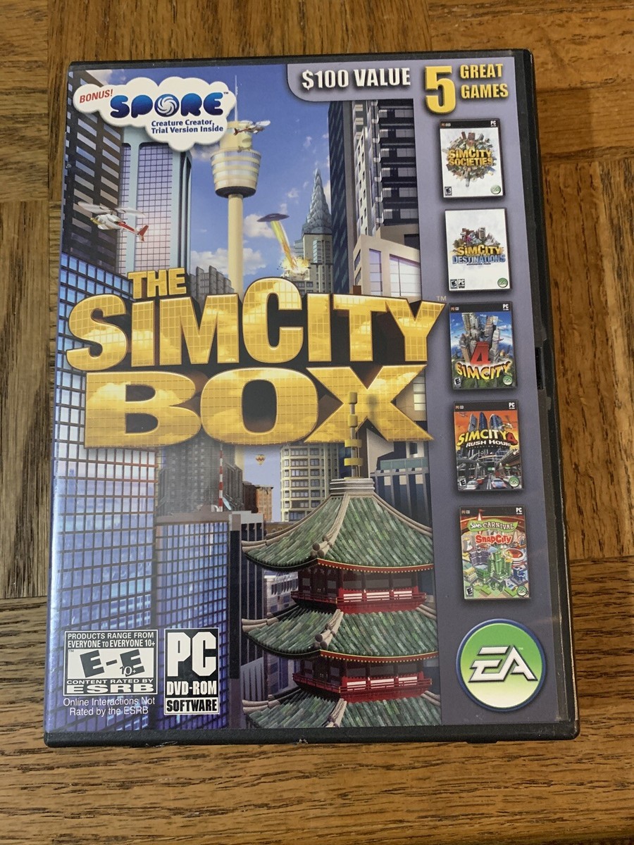 The SIMCITY BOX Computer Game ONLY DESTINATIONS GAME 14633190731| eBay