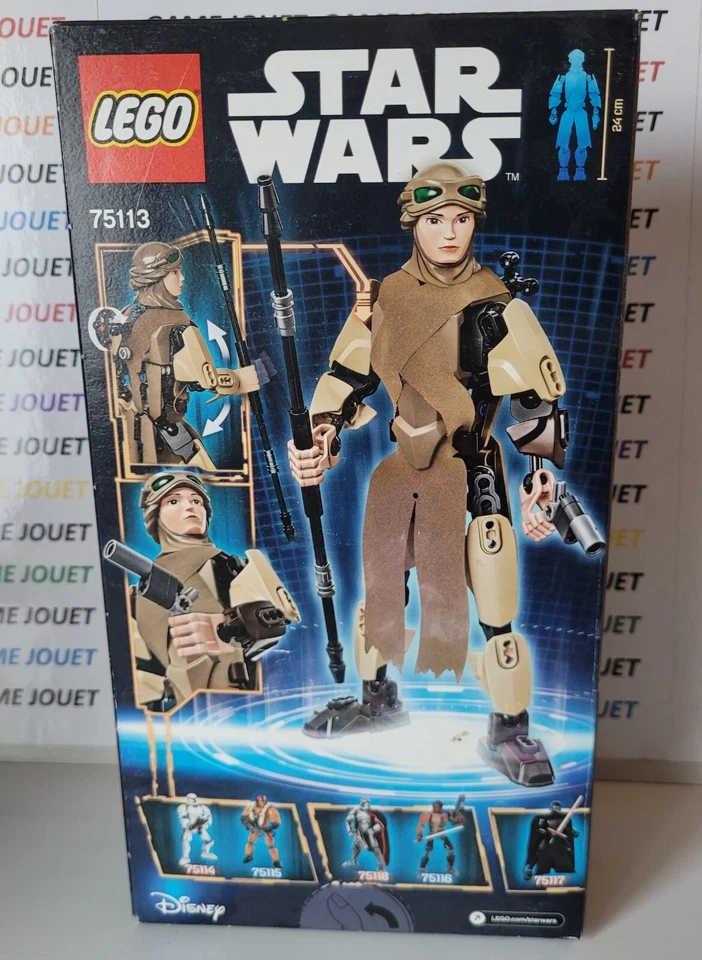 STAR WARS lego Disney set figurine personnage 75113 REY neuf - Photo 2/2