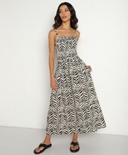 FAITHFULL THE BRAND  Nolie Ayu Zebra Print Midi DRESS size S ~ Retail $189