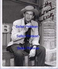 Jack Kelly as Bart Maverick in ABC-TV Series Maverick Western Signed Auto 8x10